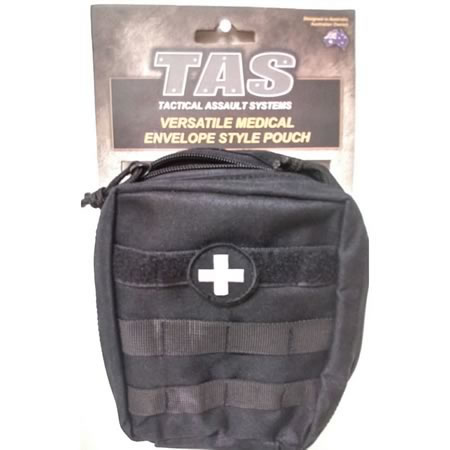 Medical Envelope Style Military Molle Pouch Removable Med Cross Patch 900D