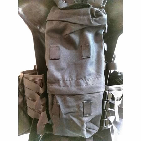TAS M83 Assault Vest Black 900D Double Waterproof with Nylon Webbing and Buckles