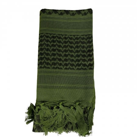 Military Shemagh Scarf Black & Olive 