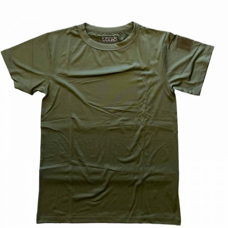 Olive Quickdry Undershirt with Shoulder Patch