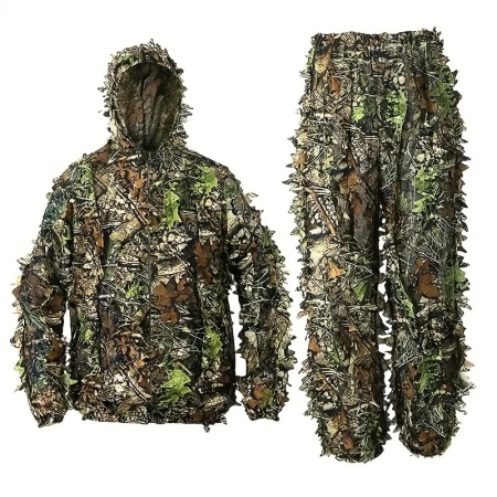 Outdoor Hunting 3D Leaf Camo Ghillie Suit M/L
