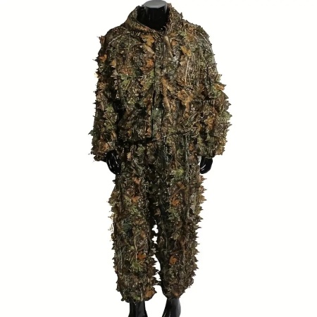 Outdoor Hunting 3D Leaf Camo Ghillie Suit M/L