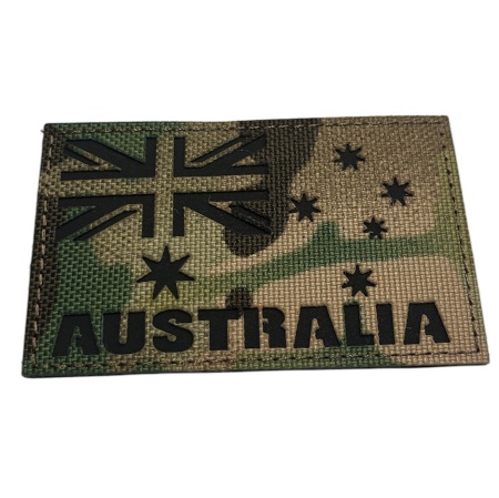 Australian Flag Multicam & Black Shoulder Patch