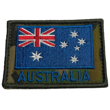 ACQM Australia Flag Shoulder Patch AMC Camo