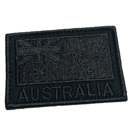 Australia Flag Shoulder Patch Full Black