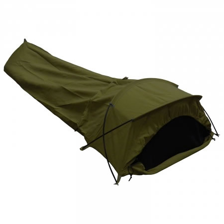 Bivvy with Alloy Poles - Olive